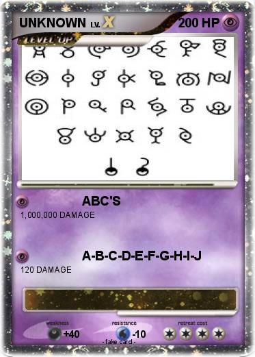 Pokemon UNKNOWN