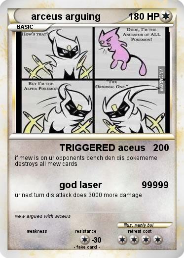 Pokemon arceus arguing