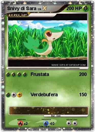 Pokemon Snivy di Sara