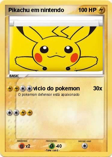 Pokemon Pikachu em nintendo