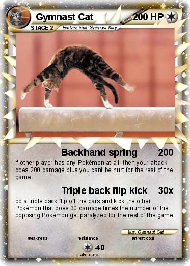 Pokemon Gymnast Cat