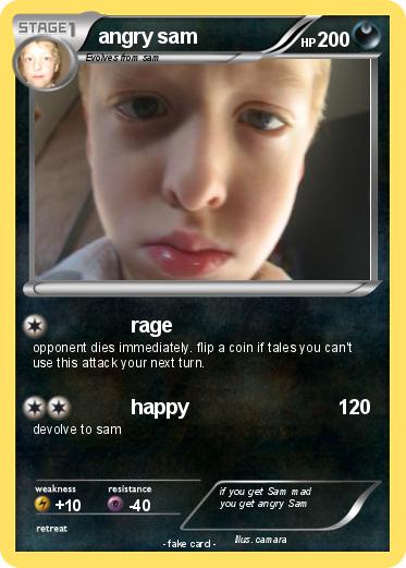 Pokemon angry sam