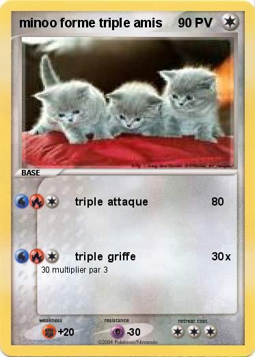 Pokemon minoo forme triple amis