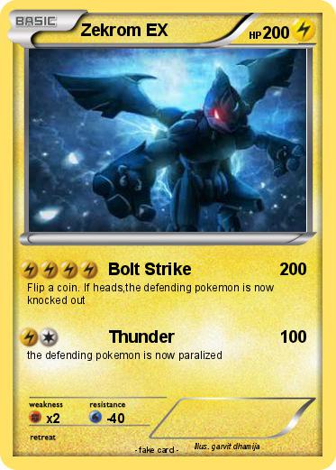 Pokemon Zekrom EX