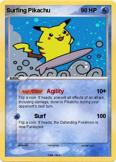 Pokemon Surfing Pikachu