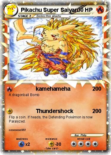 Pokemon Pikachu Super Saiyan
