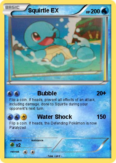 Pokemon Squirtle EX