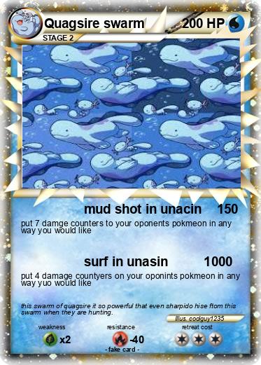 Pokemon Quagsire swarm