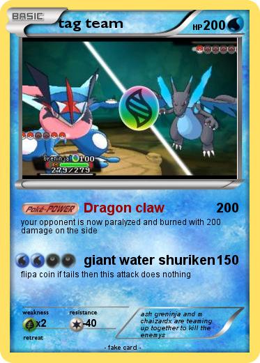 Pokemon tag team