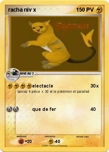 Pokemon racha niv x