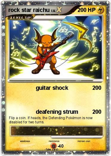 Pokemon rock star raichu