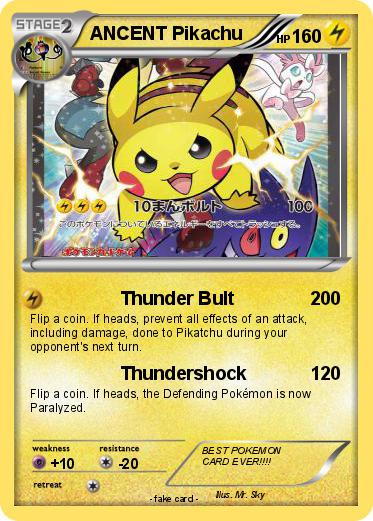 Pokemon ANCENT Pikachu