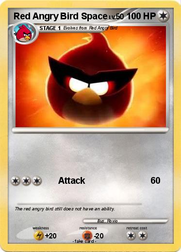 Pokemon Red Angry Bird Space