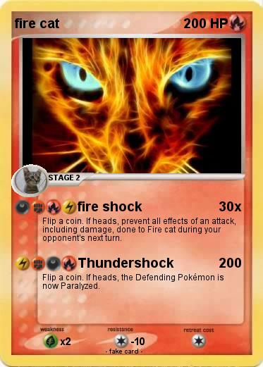 Pokemon fire cat