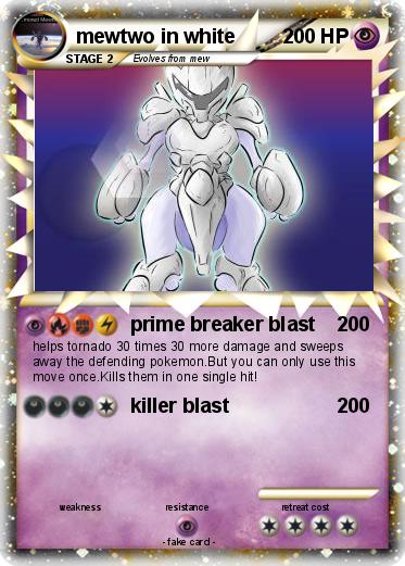 Pokemon mewtwo in white