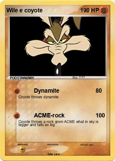 Pokemon Wile e coyote