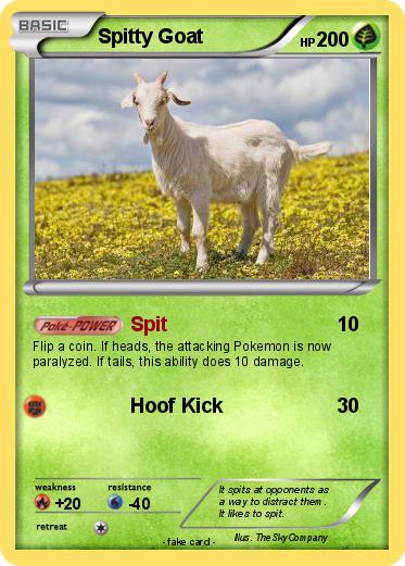 Pokemon Spitty Goat
