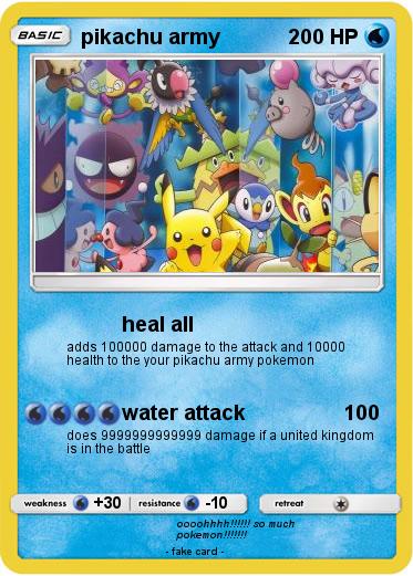 Pokemon pikachu army