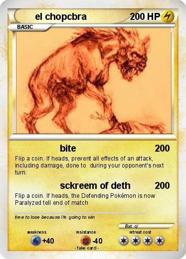 Pokemon el chopcbra