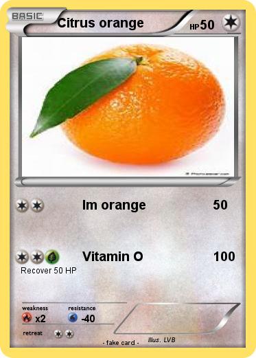 Pokemon Citrus orange