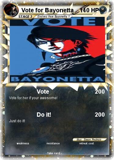 Pokemon Vote for Bayonetta
