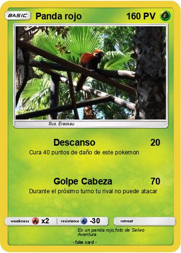 Pokemon Panda rojo