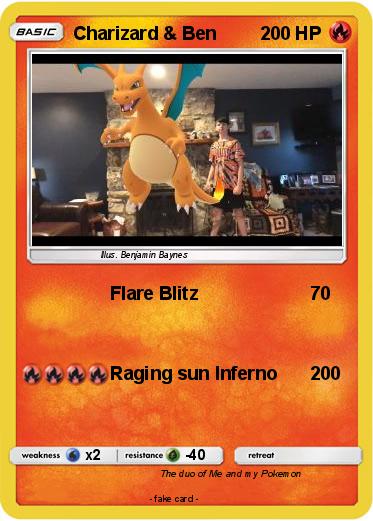 Pokemon Charizard & Ben