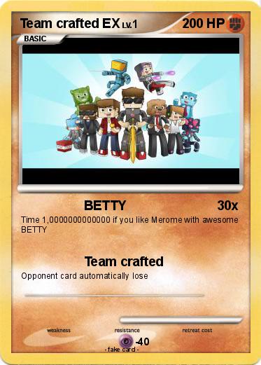 Pokemon Team crafted EX