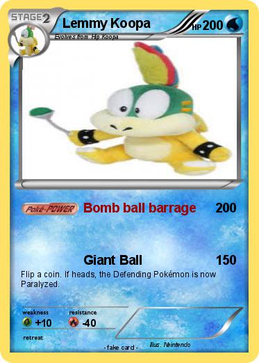 Pokemon Lemmy Koopa
