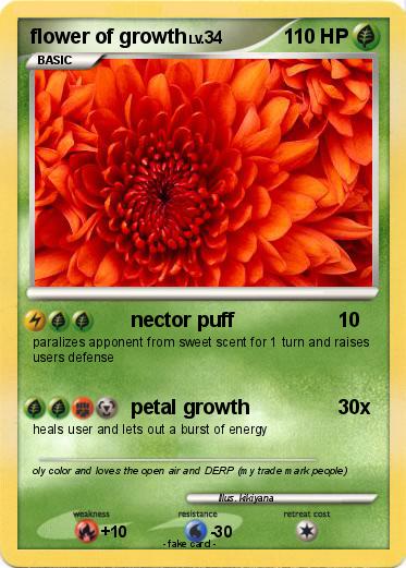 Pokemon flower of growth