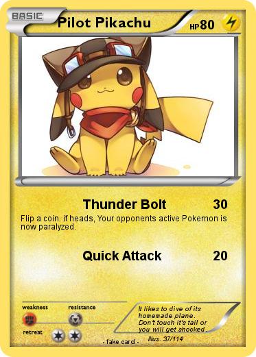 Pokemon Pilot Pikachu
