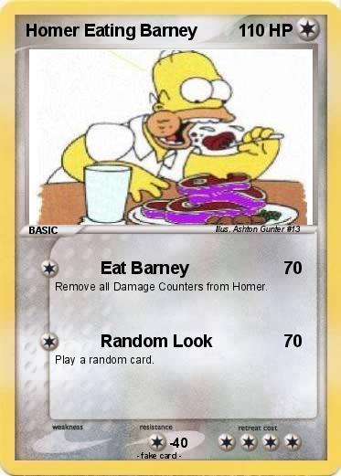 Pokemon Homer Eating Barney