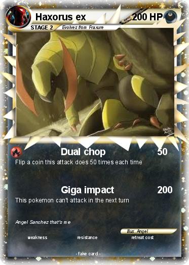 Pokemon Haxorus ex