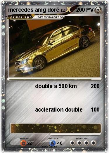 Pokemon mercedes amg doré