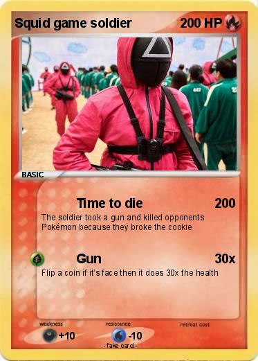 Pokemon Squid game soldier