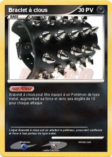 Pokemon Braclet à clous