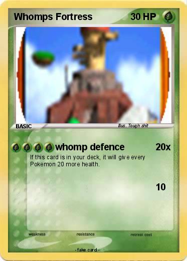 Pokemon Whomps Fortress