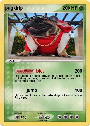 Pokemon pug drip