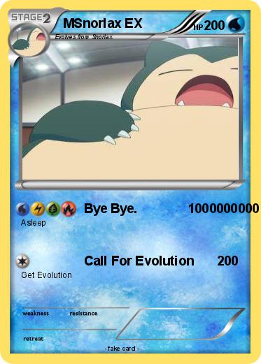 Pokemon MSnorlax EX