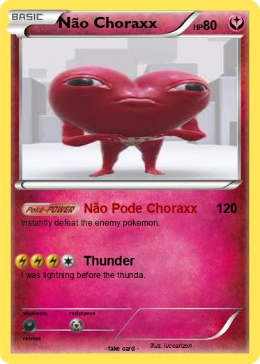 Pokemon Não Choraxx