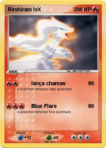 Pokemon Reshiram lvX