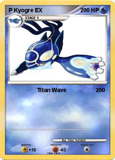Pokemon P Kyogre EX
