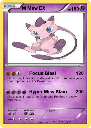 Pokemon M Mew EX