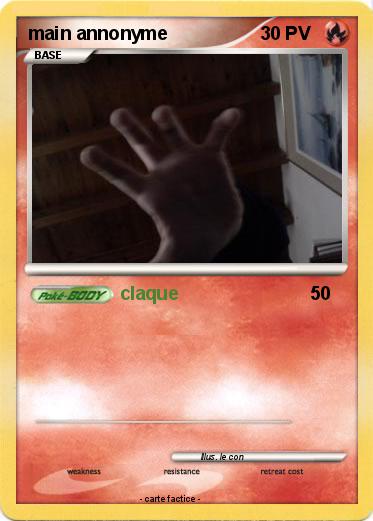 Pokemon main annonyme