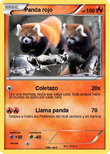 Pokemon Panda rojo