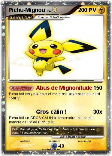 Pokemon Pichu-Mignou