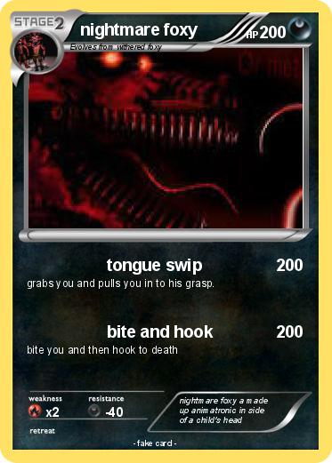 Pokemon nightmare foxy