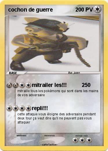 Pokemon cochon de guerre