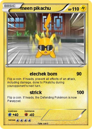 Pokemon meen pikachu