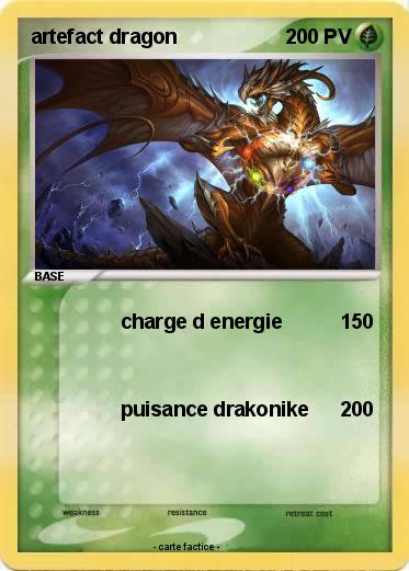 Pokemon artefact dragon